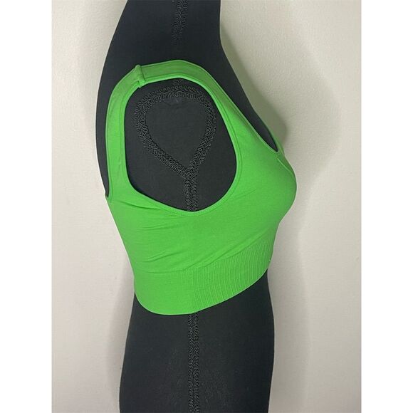 Free People Movement Good Karma Square Neck Bralette Green XS/S - Picture 5 of 11